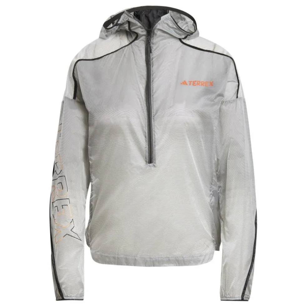 Women's Terrex Agravic Windweave Pro Trail Water Resistant Windproof Long Sleeve Performance Running Jacket