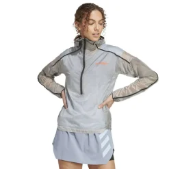 Women's Terrex Agravic Windweave Pro Trail Water Resistant Windproof Long Sleeve Performance Running Jacket