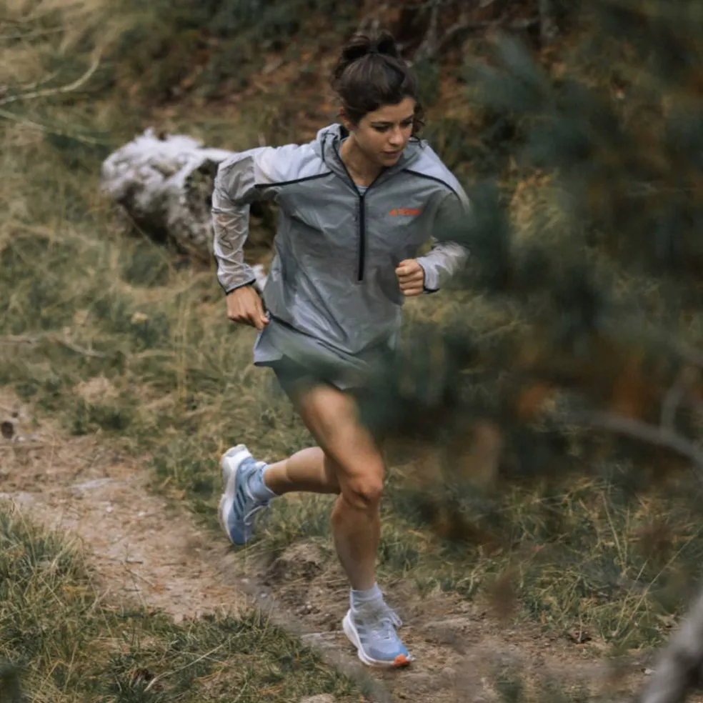 Women's Terrex Agravic Windweave Pro Trail Water Resistant Windproof Long Sleeve Performance Running Jacket