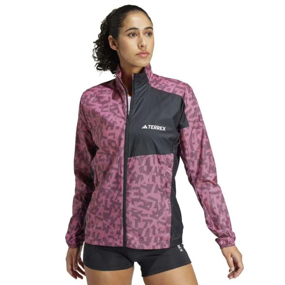 Women's Terrex Trail Water-Resistant Long Sleeve Performance Running Jacket