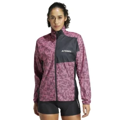Women's Terrex Trail Water-Resistant Long Sleeve Performance Running Jacket