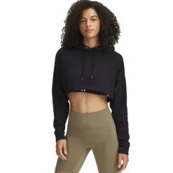 Women's Tery Cropped 1/4 Zip Fleece