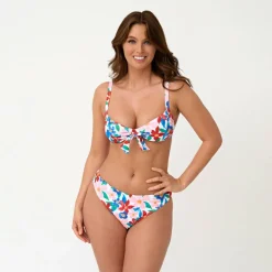 Women's Tie Front Plunge Bikinis
