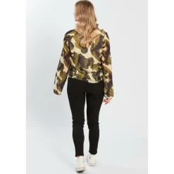 Women's Tie-Sleeve Long-Sleeve Blouse