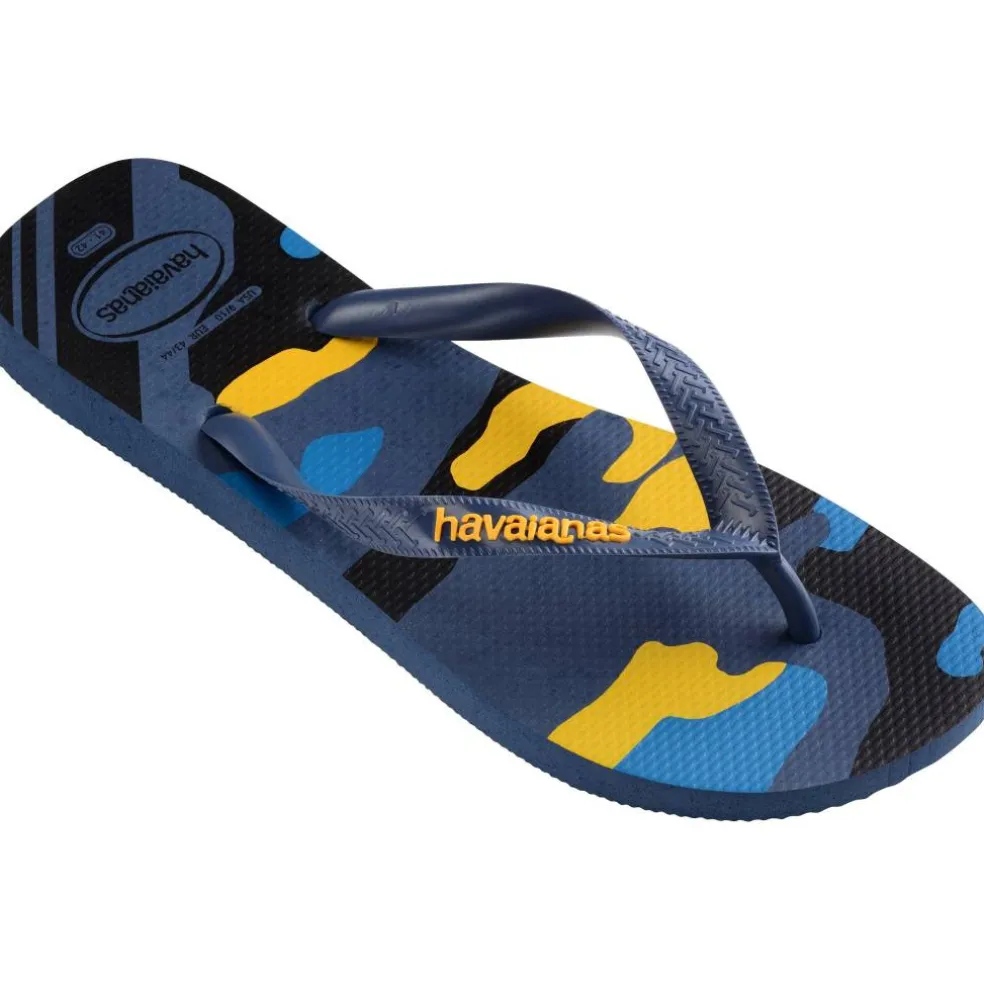Women's Top Camu Indigo Blue Flip Flops
