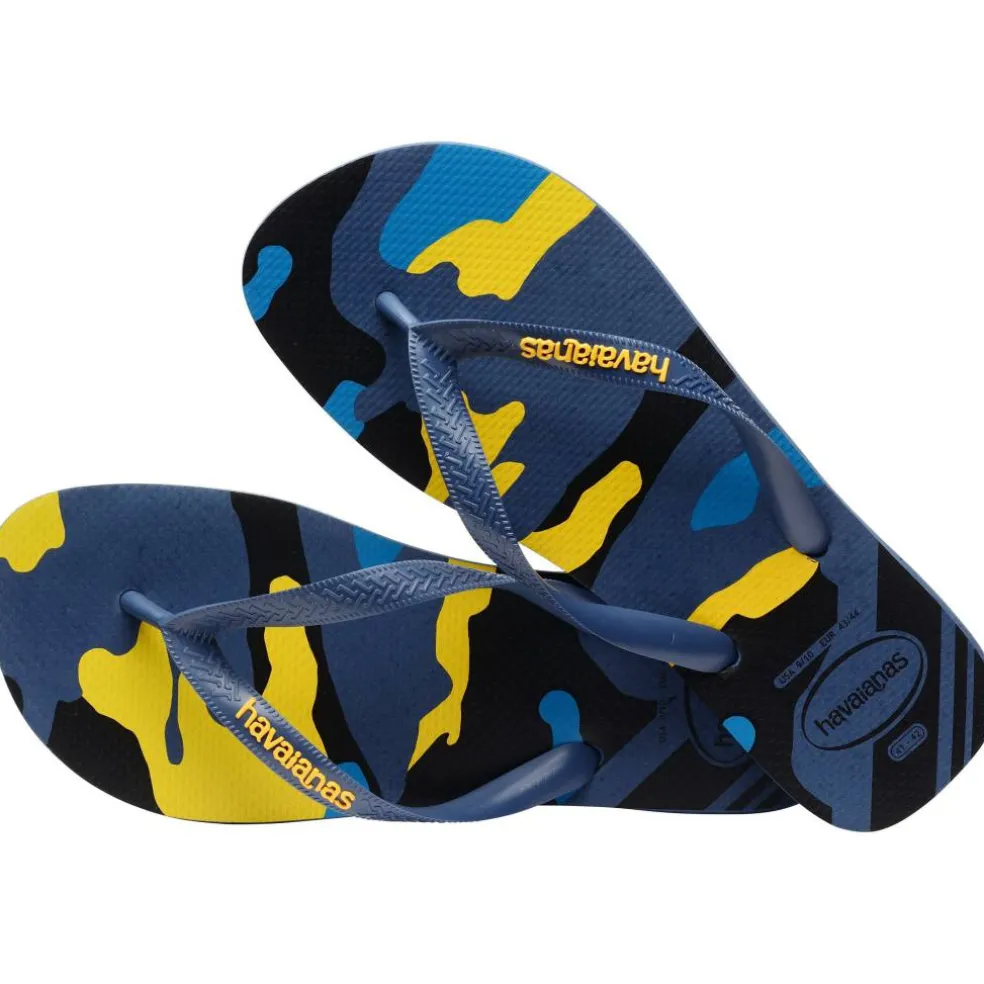 Women's Top Camu Indigo Blue Flip Flops