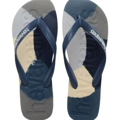 Women's Top Logomania Colors II Black Flip Flops