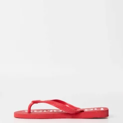Women's Top Logomania Ruby Red Flip Flops