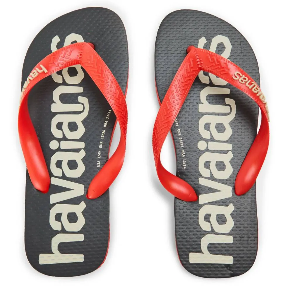 Women's Top Logomania Ruby Red Flip Flops