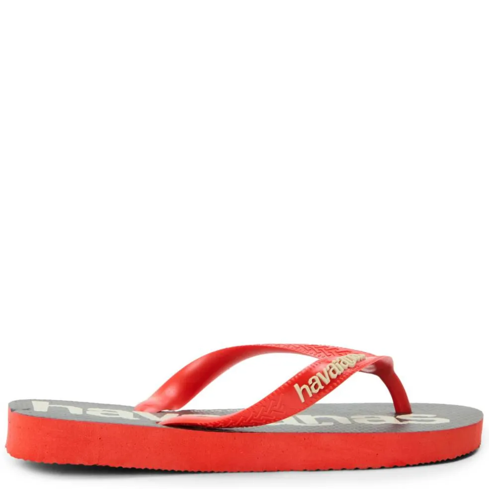 Women's Top Logomania Ruby Red Flip Flops