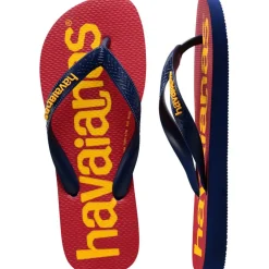 Women's Top Logomania Ruby Red Flip Flops