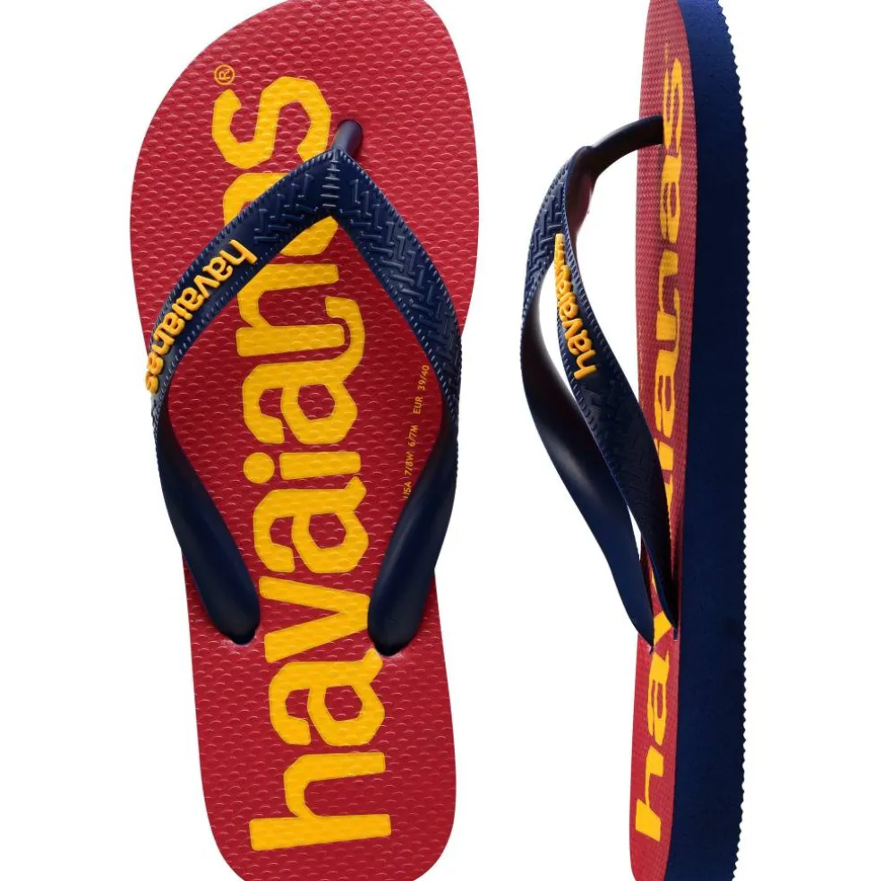 Women's Top Logomania Ruby Red Flip Flops