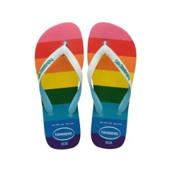 Women's Top Pride Allover Blue Flip Flops