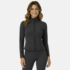 Women's Training Zip Thru Long Sleeve Full Zip Reflective Performance Training Jacket
