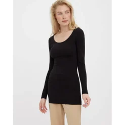 Women's U-Neck Long-Sleeve T-Shirt