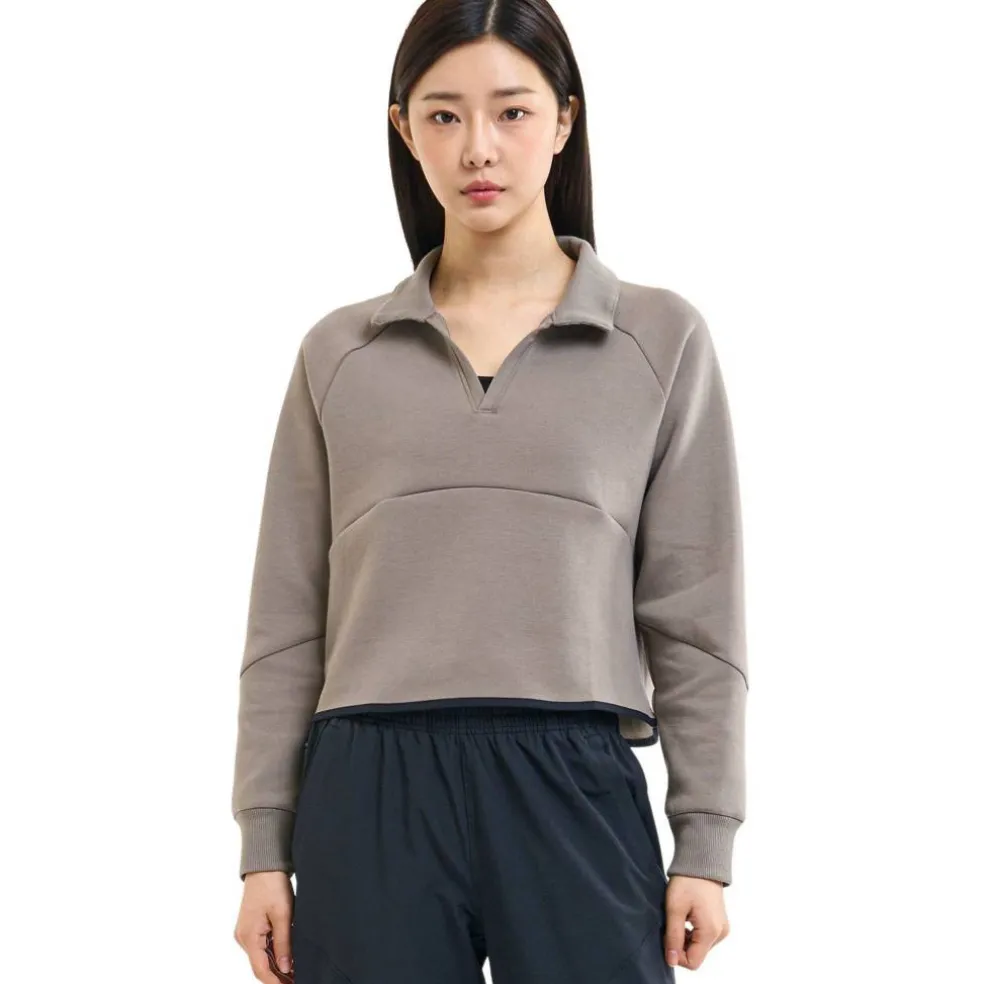 Women's Unstop Rugby Cropped Crew Sweatshirt