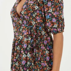 Women's V Neck A Line Dress