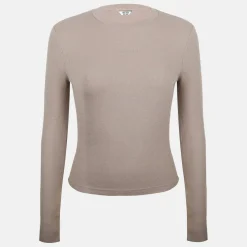 Women's Waffle LSBaby Cotton Crew Neck Slim Fit Long Sleeve T-Shirt