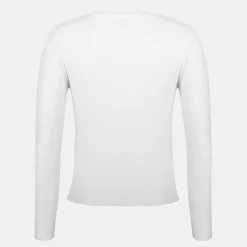 Women's Waffle LSBaby Cotton Crew Neck Slim Fit Long Sleeve T-Shirt