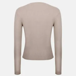 Women's Waffle LSBaby Cotton Crew Neck Slim Fit Long Sleeve T-Shirt