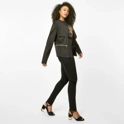Women's Waterfall Faux Suede Long Sleeve Overcoat