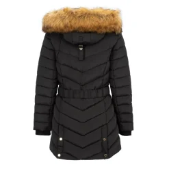 Womens Waterproof Long Sleeve Mid-Length Puffer Jacket