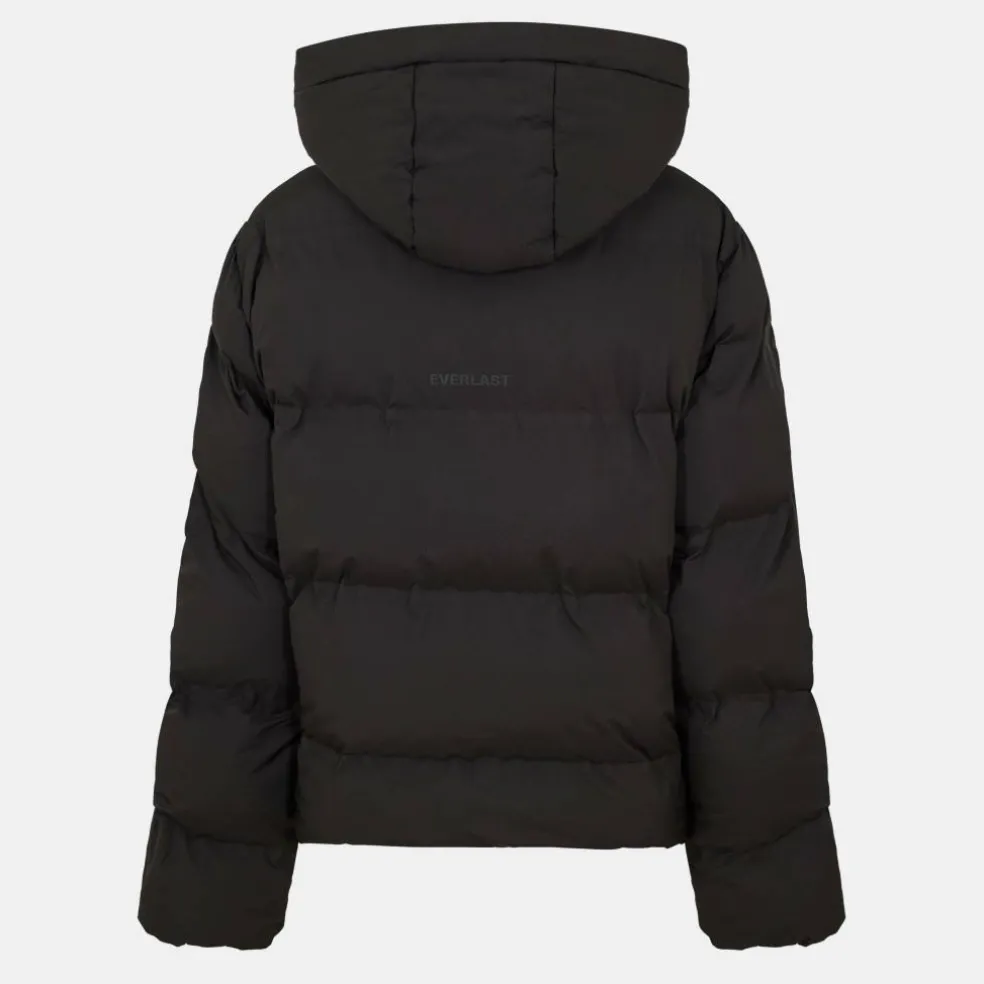 Womens Water Resistant Windproof Detachable Hood Long Sleeve Puffer Jacket
