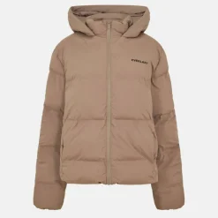 Womens Water Resistant Windproof Detachable Hood Long Sleeve Puffer Jacket