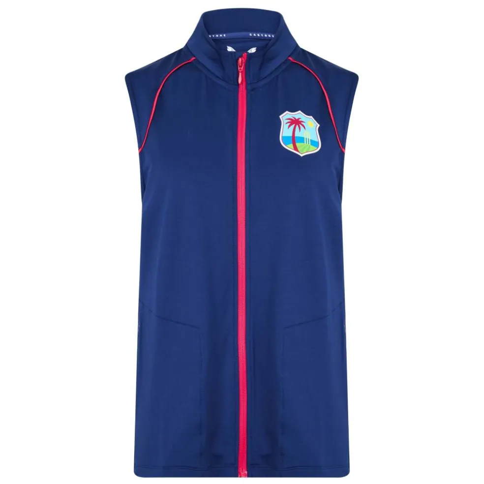 Women's West Indies Cricket Lightweight Water-Repellent Sleeveless Gilet