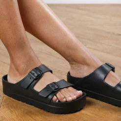 Women's Where's Strap Slider Flat Sandals