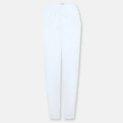 Womens White Wide Leg Jogging Bottom