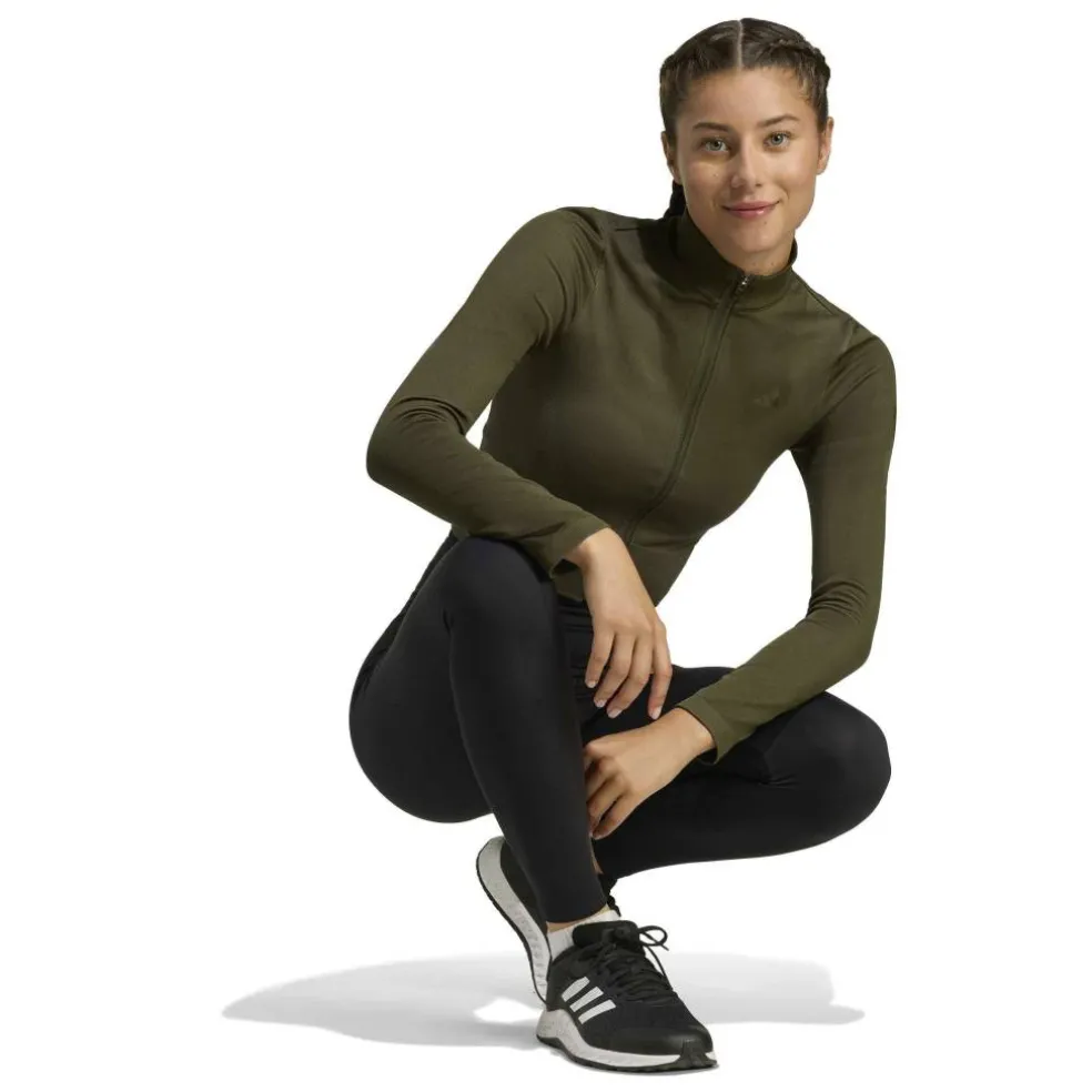 Women's Workout Essentials CLIMACOOL Full Zip Long Sleeve Performance Training Jacket