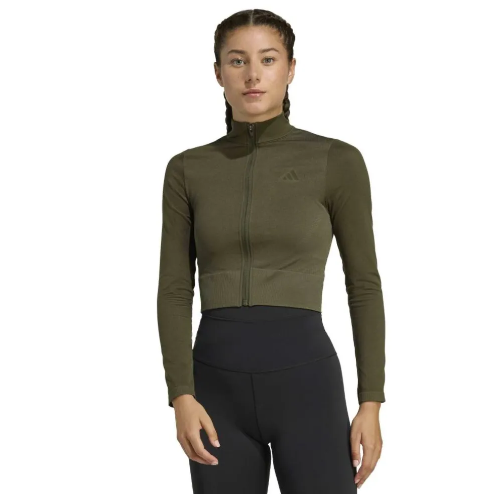 Women's Workout Essentials CLIMACOOL Full Zip Long Sleeve Performance Training Jacket