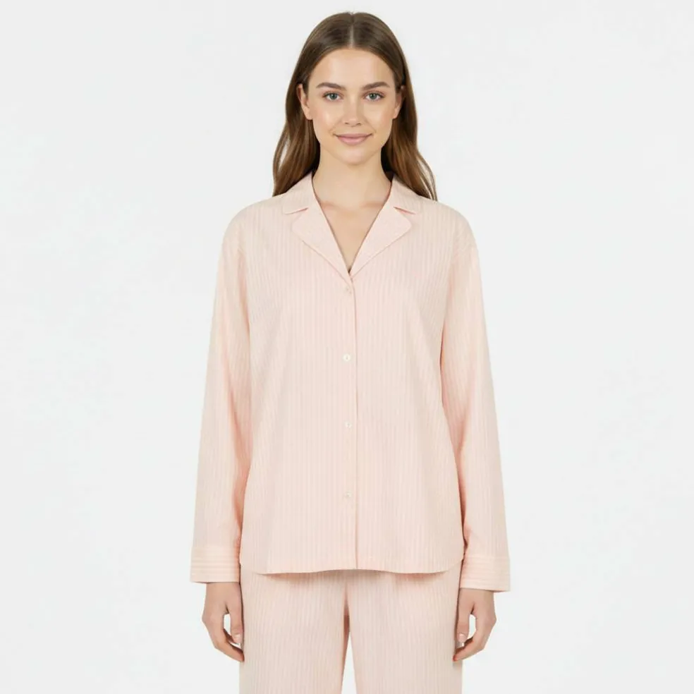 Womens Woven Long Sleeve Pyjama Set