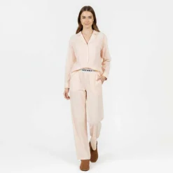 Womens Woven Long Sleeve Pyjama Set