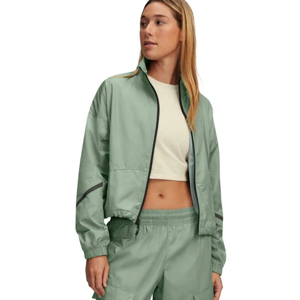 Women's Woven Sheen Performance Training Jacket