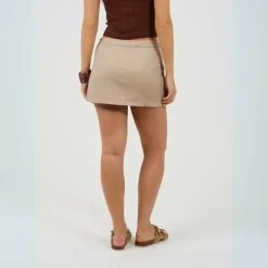 Womens Wrap Mini Skirt with Pocket Detail