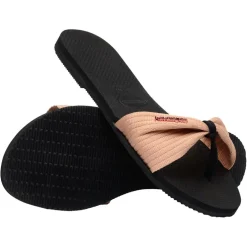 Women's You St Tropez Black Flip Flops