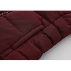 Womens 2 Zip Bubble Hooded Long Sleeve Short Puffer Jacket