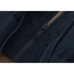 Womens 2 Zip Bubble Hooded Long Sleeve Short Puffer Jacket