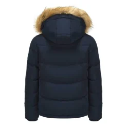 Womens 2 Zip Bubble Hooded Long Sleeve Short Puffer Jacket