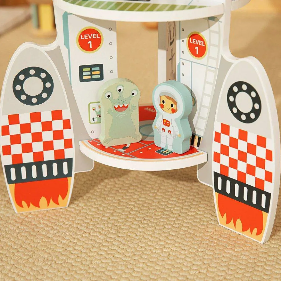 Wooden Rocket Playset