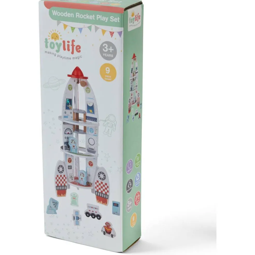 Wooden Rocket Playset