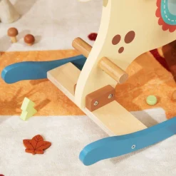 Wooden Rocking Horse - Blue