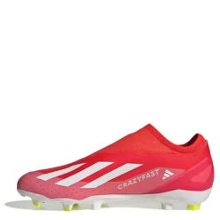 X Crazyfast League Laceless Firm Ground Football Boots