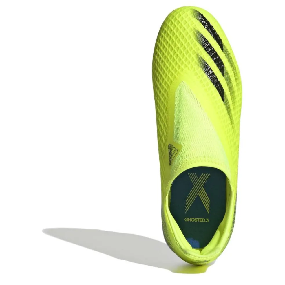 X Ghosted .3 Laceless Childrens Firm Ground Football Boots