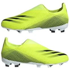 X Ghosted .3 Laceless Juniors Firm Ground Football Boots