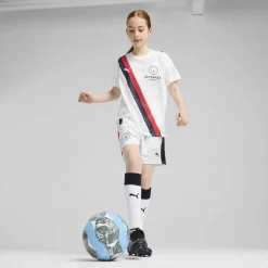 x KidsSuper Manchester City Third Shorts 2025 2026 Juniors