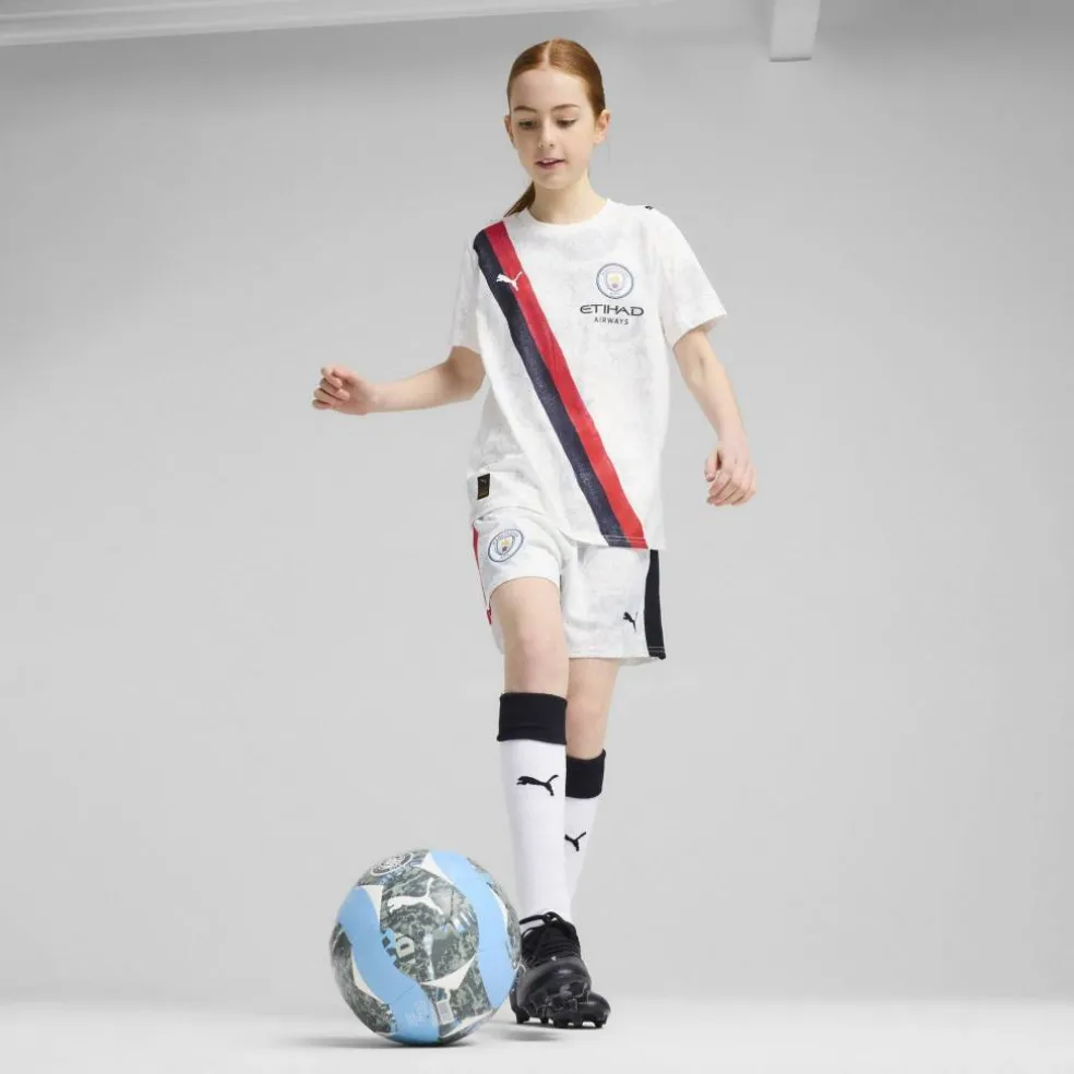 x KidsSuper Manchester City Third Shorts 2025 2026 Juniors