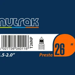 26 x 1.5-2.0 Presta Valve Inner Tube